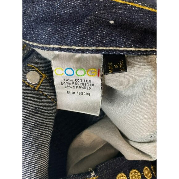 Vintage Coogi Jeans Embellished Embroidered Rainbow Pocket 28 x 32 Y2K Size 5/6 - Picture 7 of 10